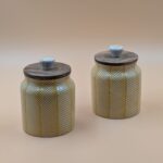 Airtight Jar - Yellow Lines