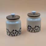 Airtight Jar - Blue Flowers