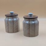 Airtight Jar - Brown Lines