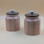 Airtight Jar - Red Lines