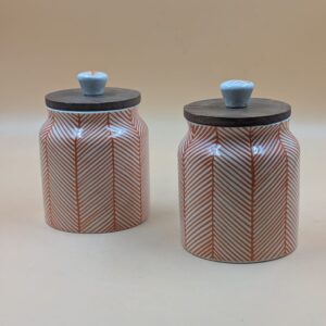 Airtight Jar - Red Lines