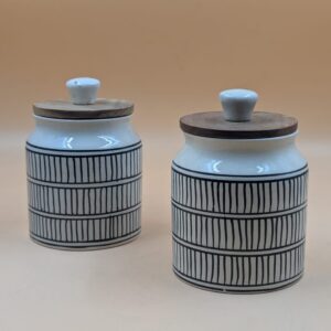 Airtight Jar - Black Lines