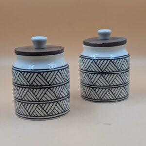 Airtight Jar - Black Lines